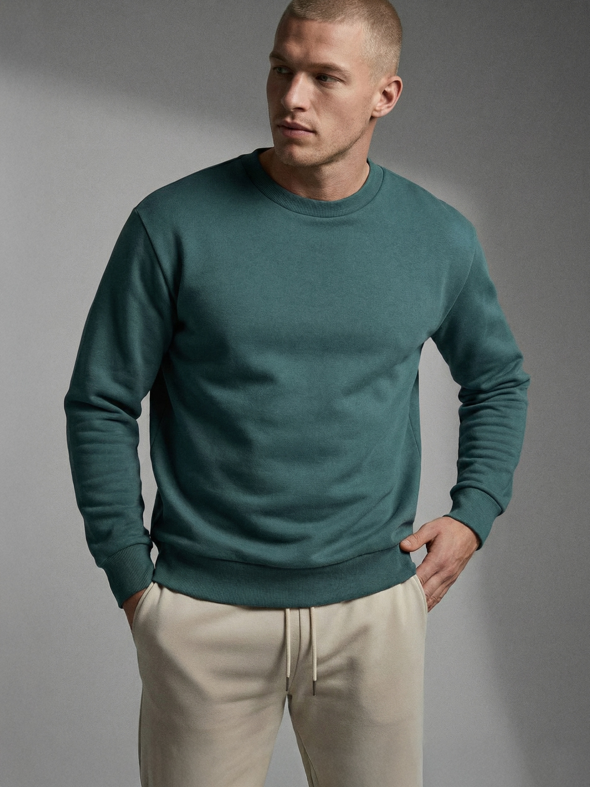 Bluza crewneck basic