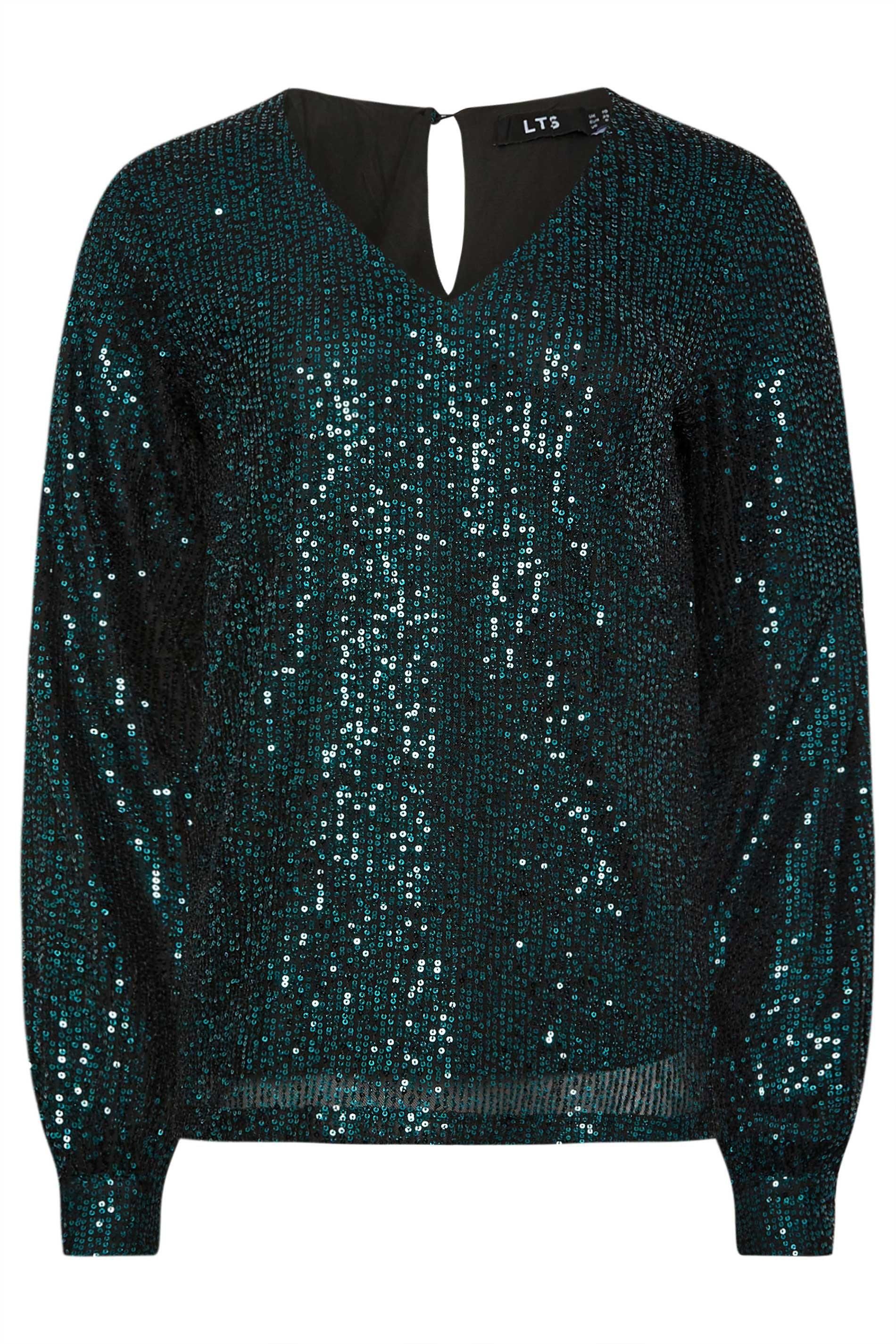 Long Tall Sally Tall Sequin Shirt