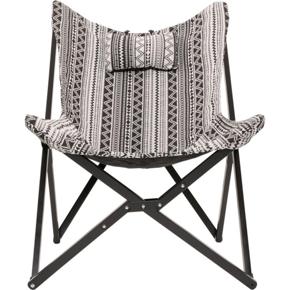 Lesli Living Aztec vlinderstoel zwart wit