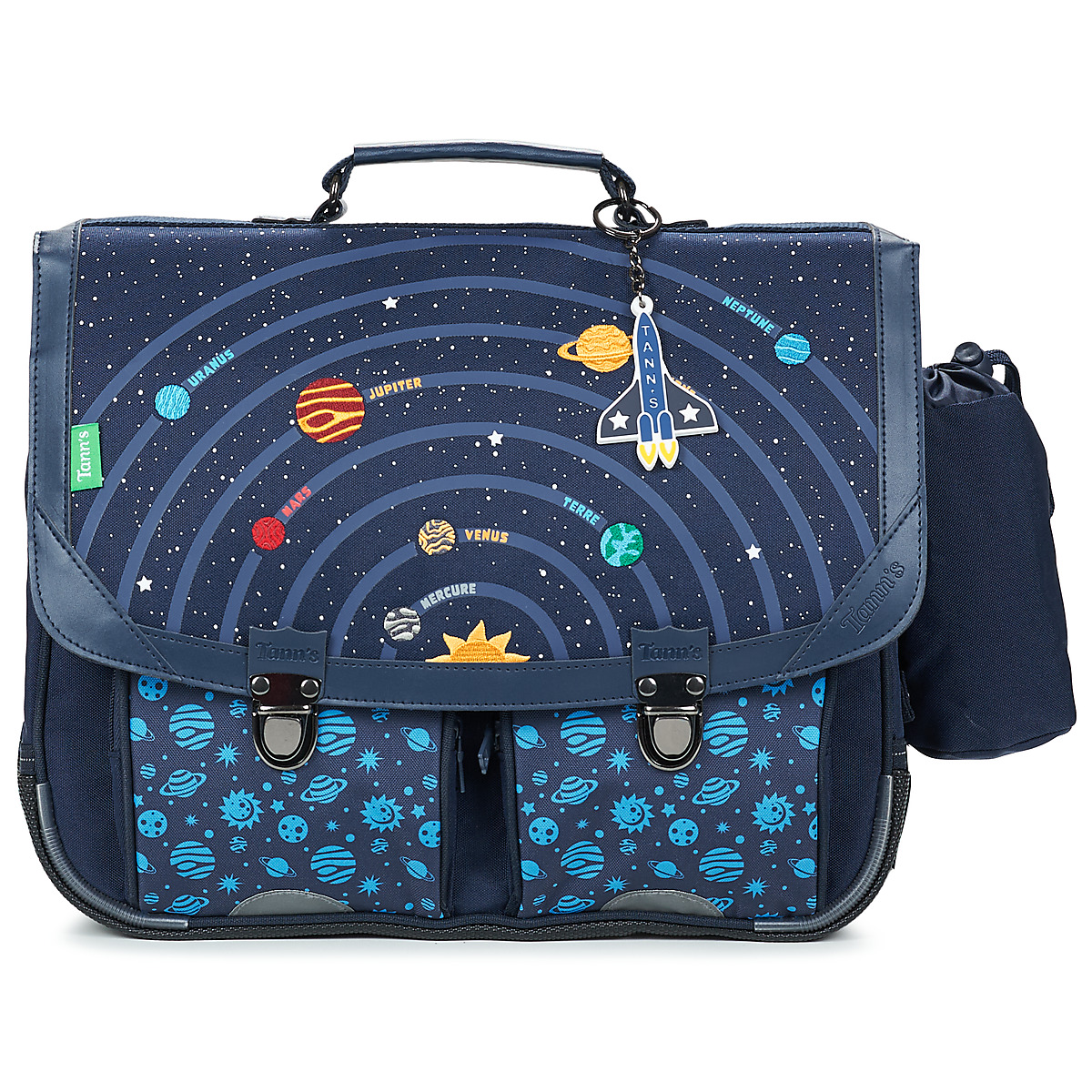 Tann's - GABRIEL CARTABLE 38CM POCHE GOURDE - Marine