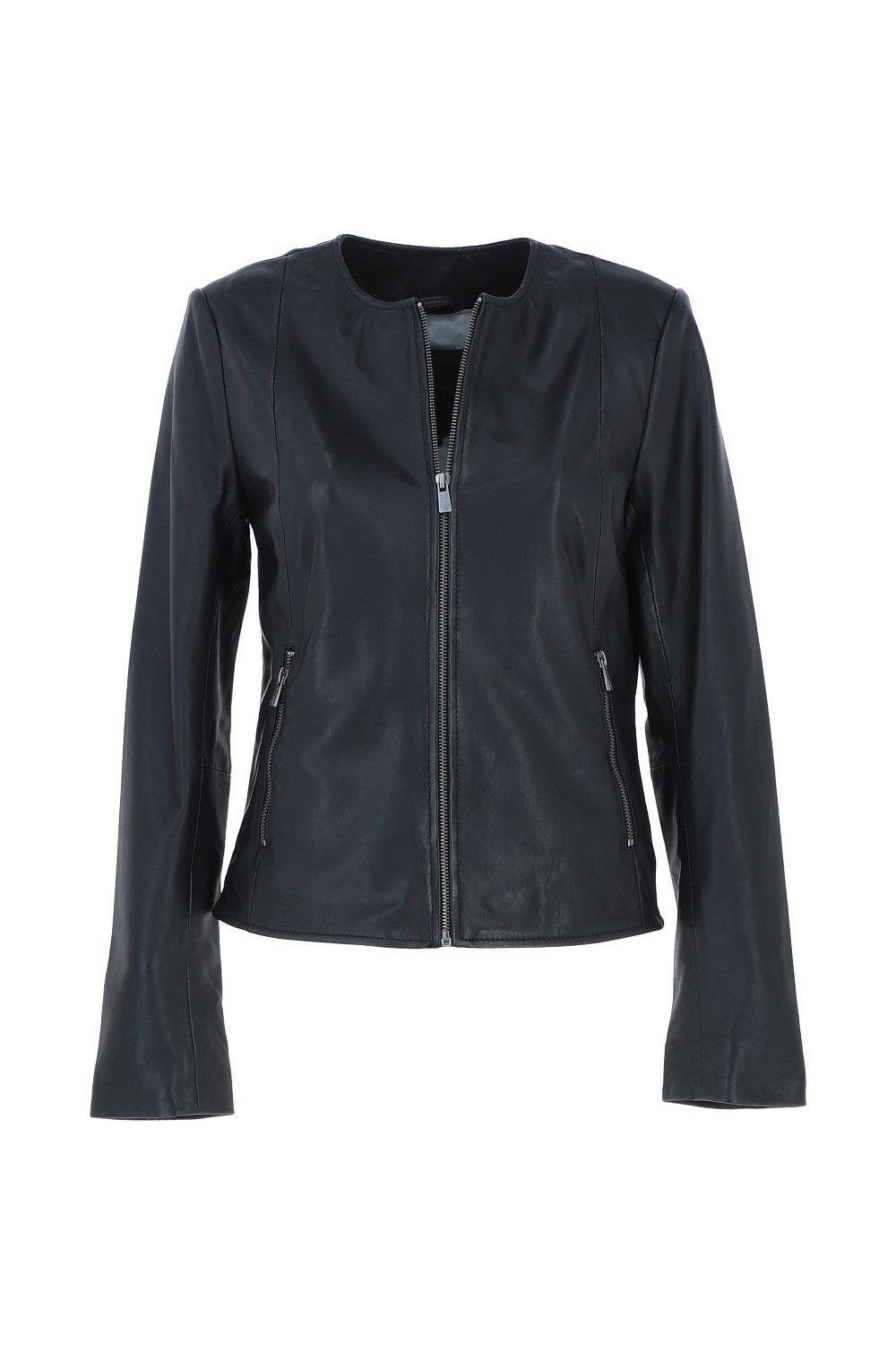 Ashwood Leather Corina' Collarless Casual Leather Jacket