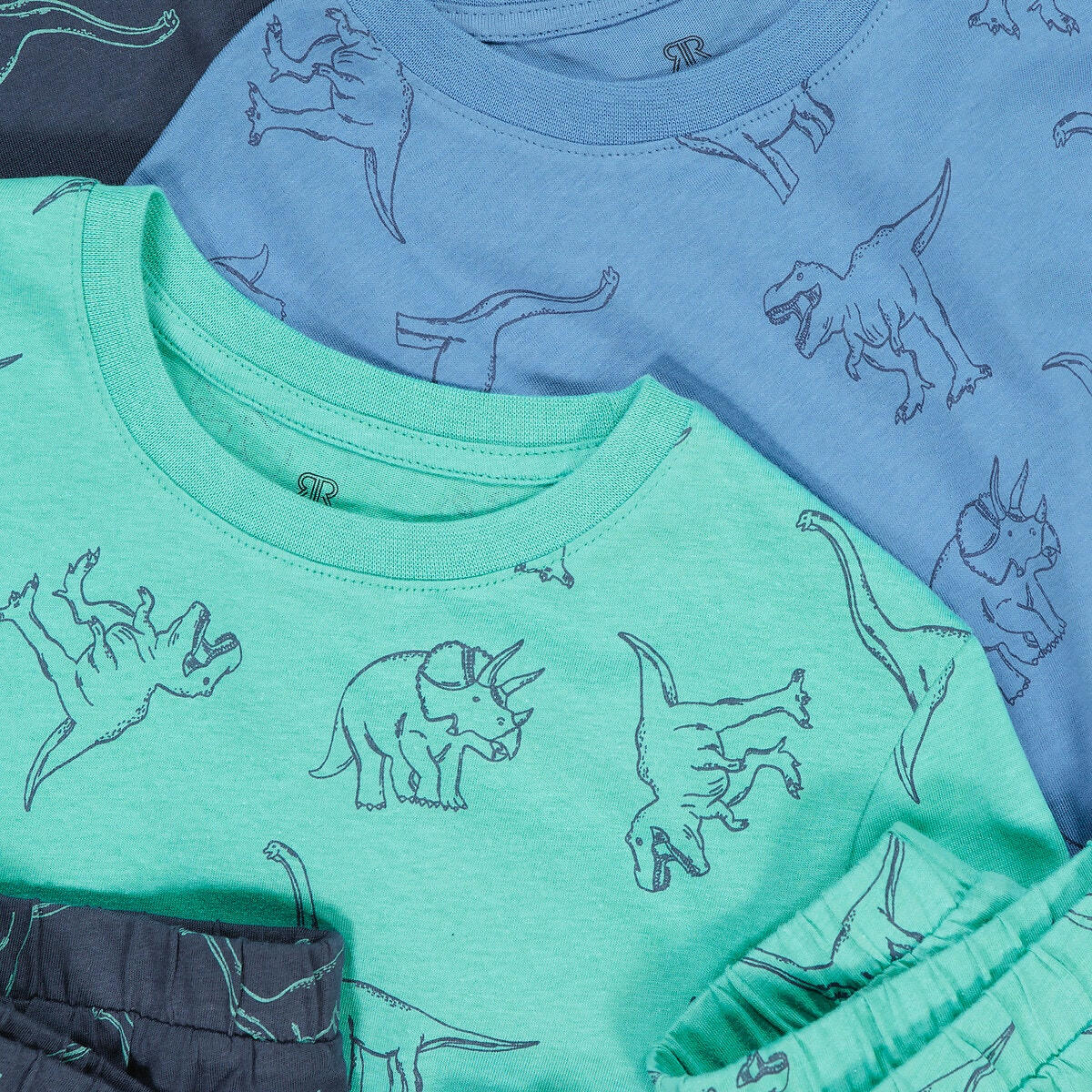 Lot de 3 pyjashorts imprimés dinosaures