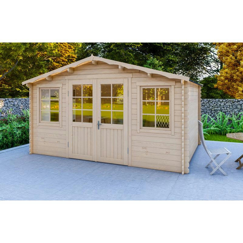 TIGNES - Abri de jardin de 13 m² en bois de pin et d'épicéa ép. 25 mm