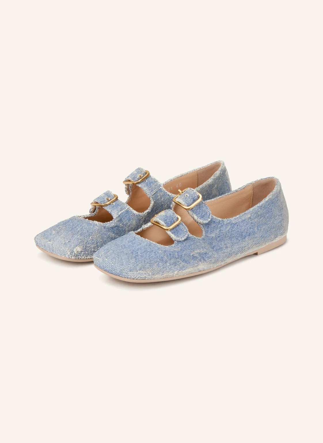 AGL Mary-Jane-Ballerinas CERAMIC