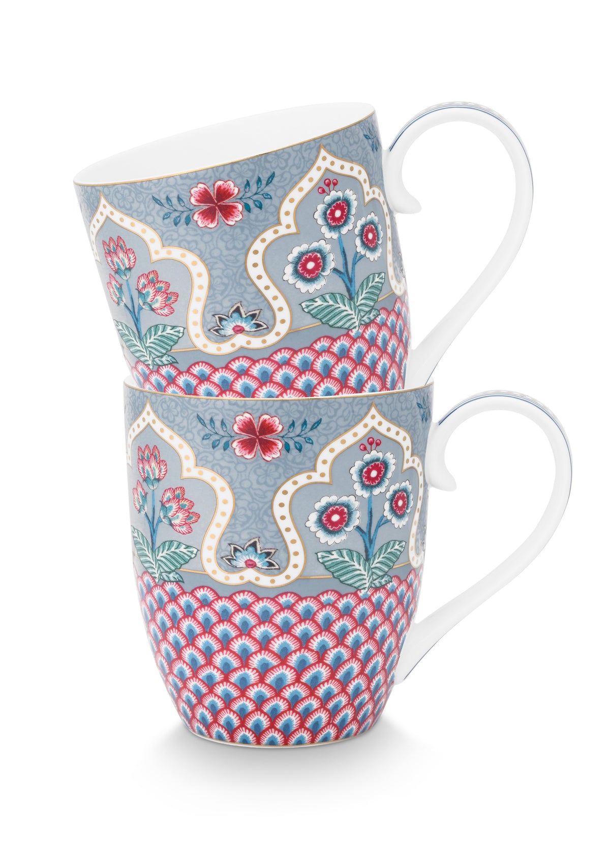 Pip Studio - Flower Festival Mokken - Servies set van 2 - 450ml
