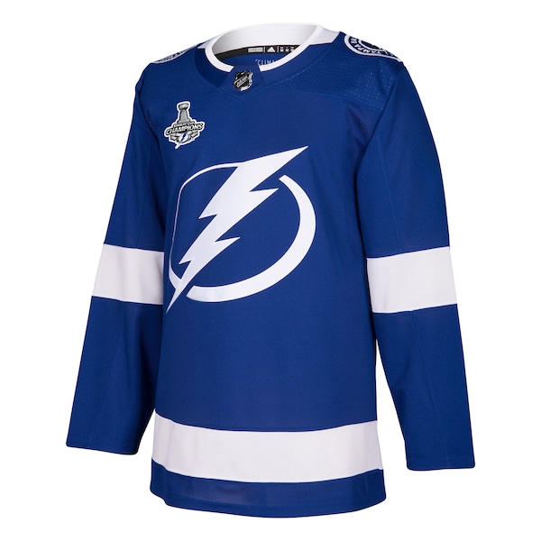 Tampa Bay Lightning adidas 2021 Stanley Cup Champions Patch Authentic Jersey - Blue