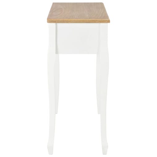 NNEVL Dressing Console Table with 3 Drawers White
