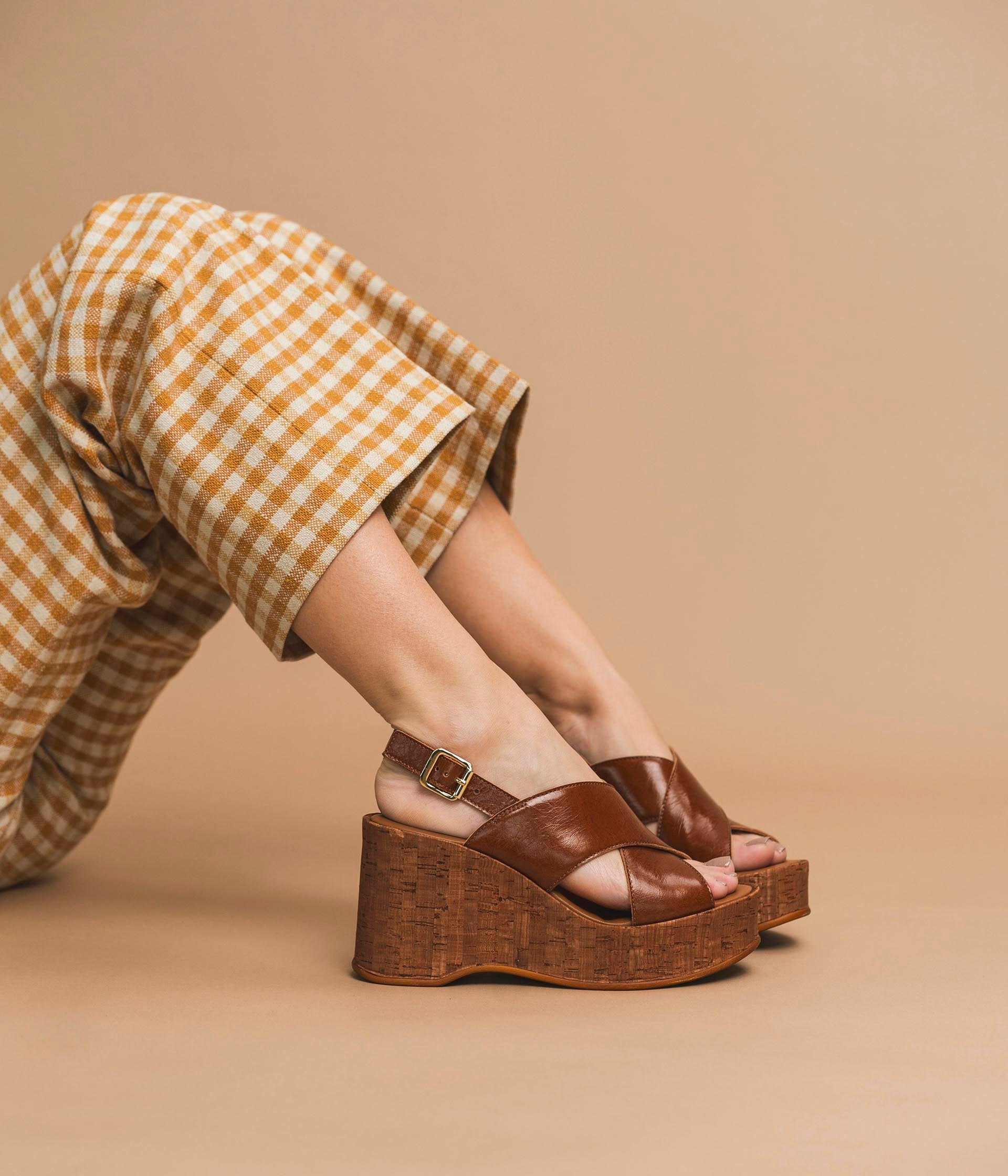 Sandale Hamina cognac