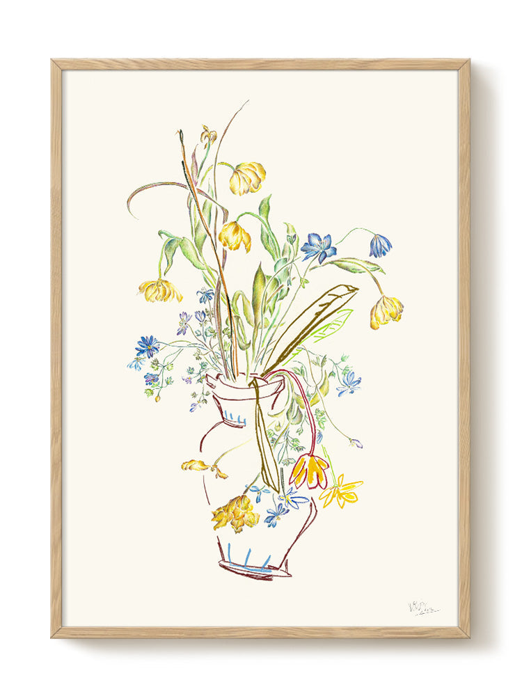 Mette Rix - Wild Flowers I - PSTR studio Kunst Poster