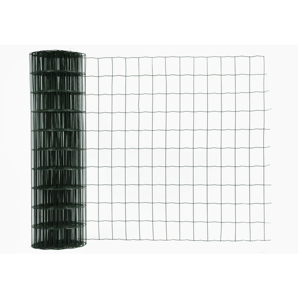 Gitterzaun, HxL: 100 x 1000 cm, Stahl, grün