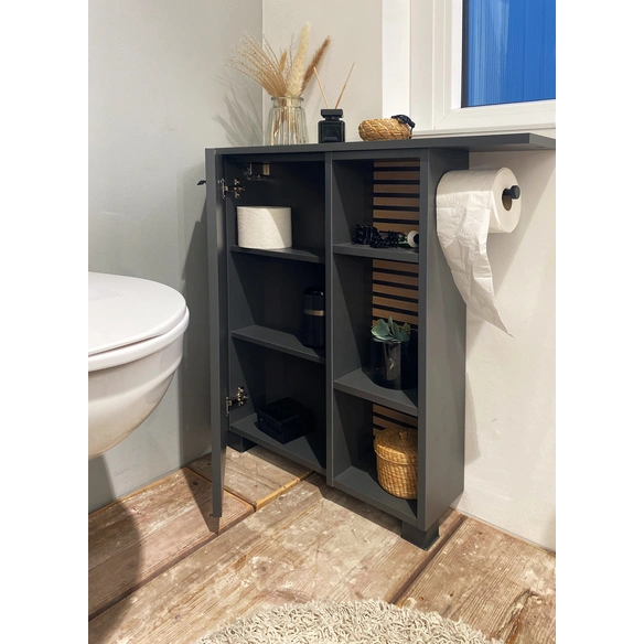 Badnischenschrank »Katta«, BxH: 70,7 x 74,3 cm, anthrazit