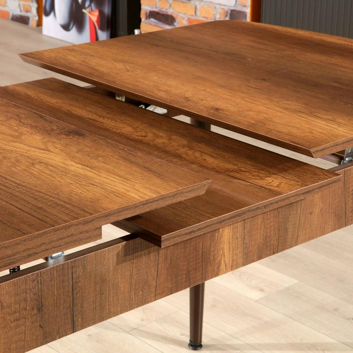 Table à manger vintage extensible 132-170 cm AROLA