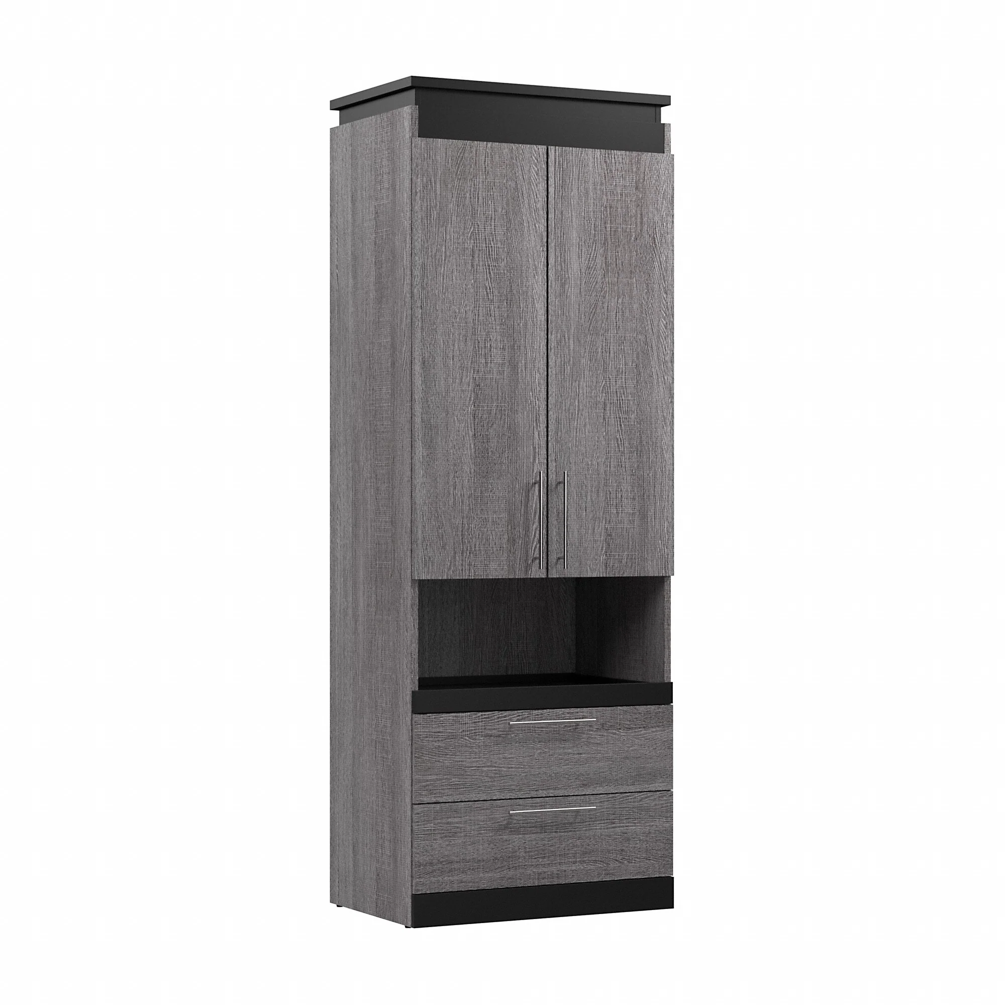 Orion Tall Storage Cabinet with Drawers and Pull-Out Shelf by Bestar