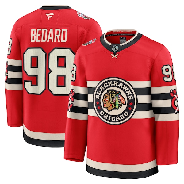 Connor Bedard Chicago Blackhawks  2025 NHL Winter Classic Premium Player Jersey - Red