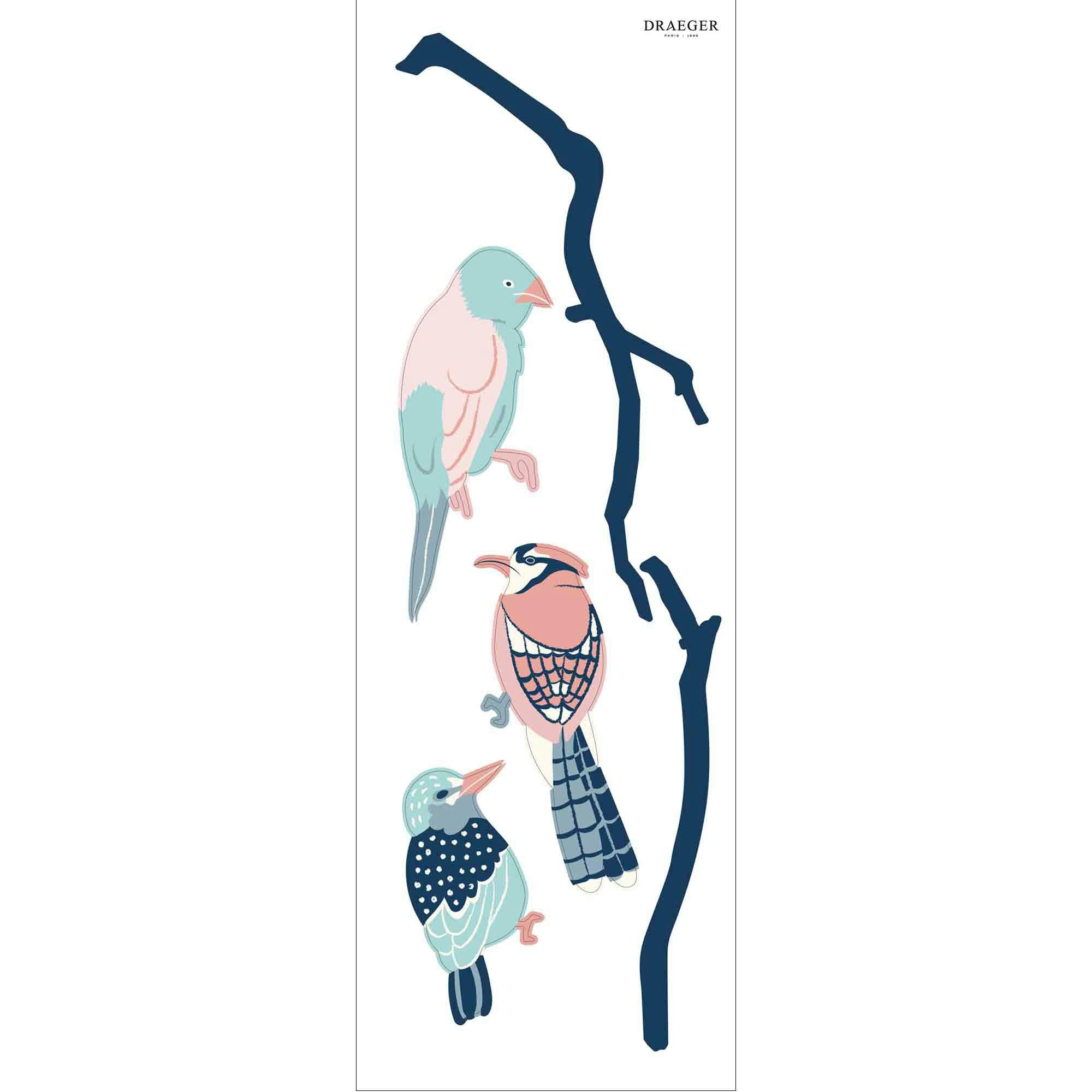 - Sticker mural - Oiseaux Et branches