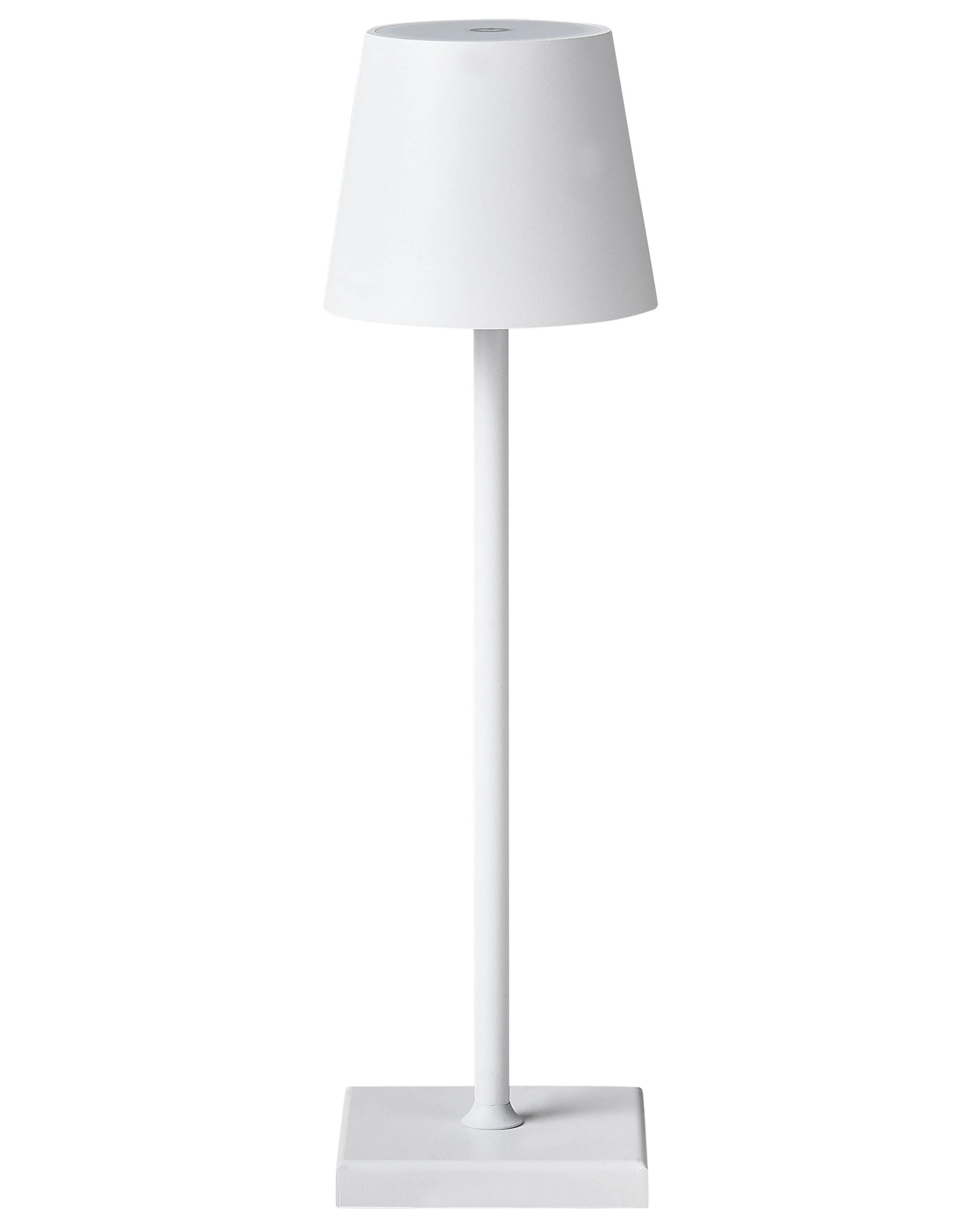 Wireless LED Table Lamp BACEIRO with Dimmer Metal White