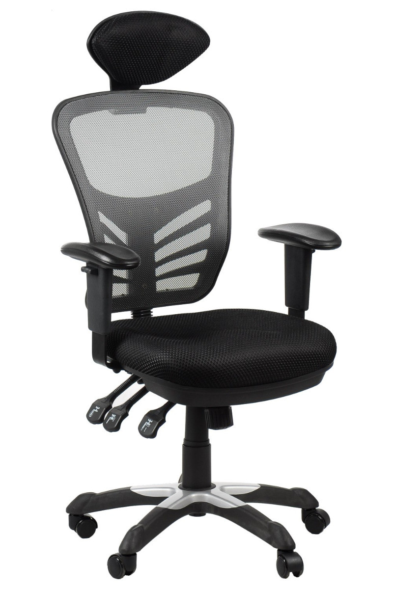 Fotel biurowy HG-0001H szary