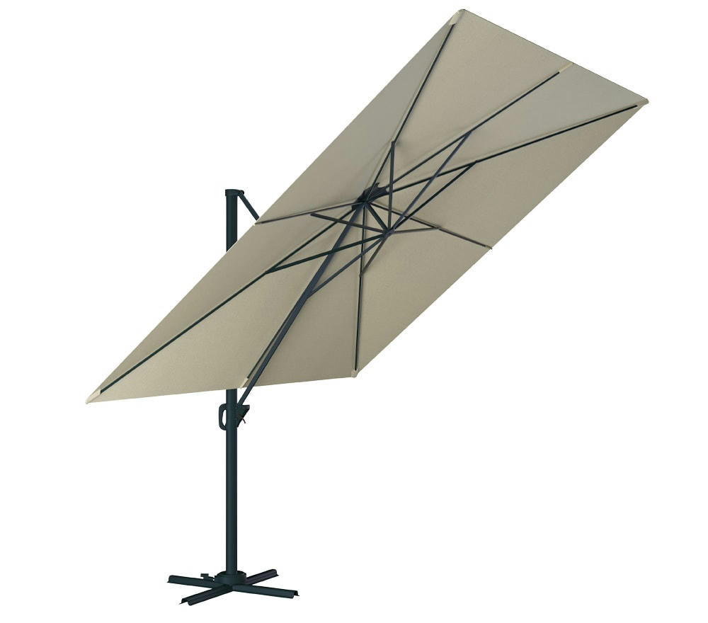 SUNKING - Parasol déporté 3x3m  - lin en aluminium
