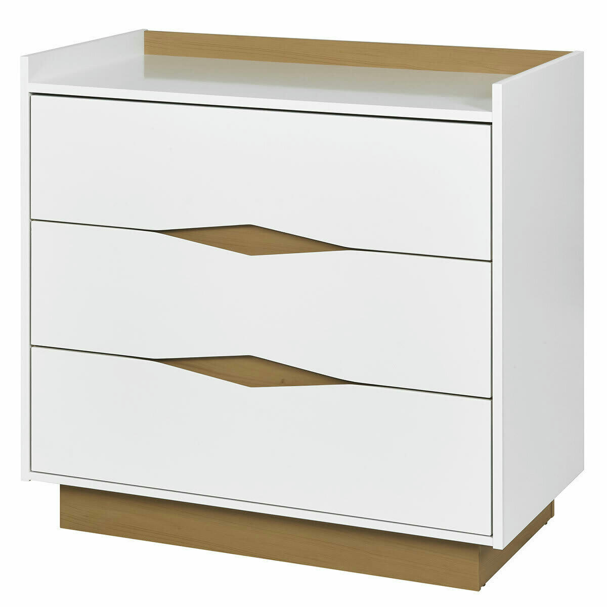 NAIS - Commode effet bois blanc et bois