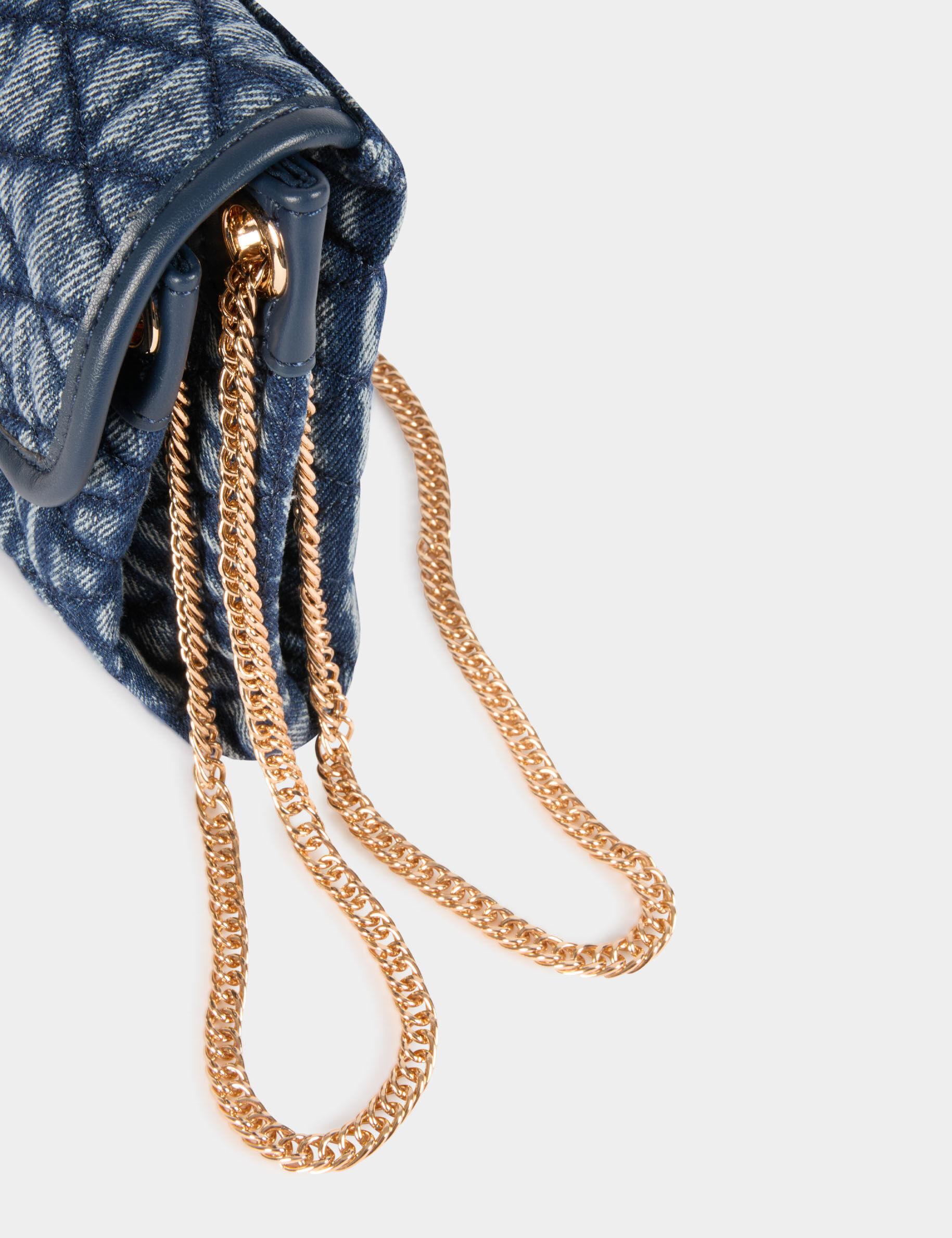 Quilted Crossbody Bag Denim Stone Women