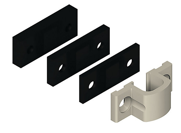 GACHE H   CALES P/VERROU DANAOS ALU RAL9006