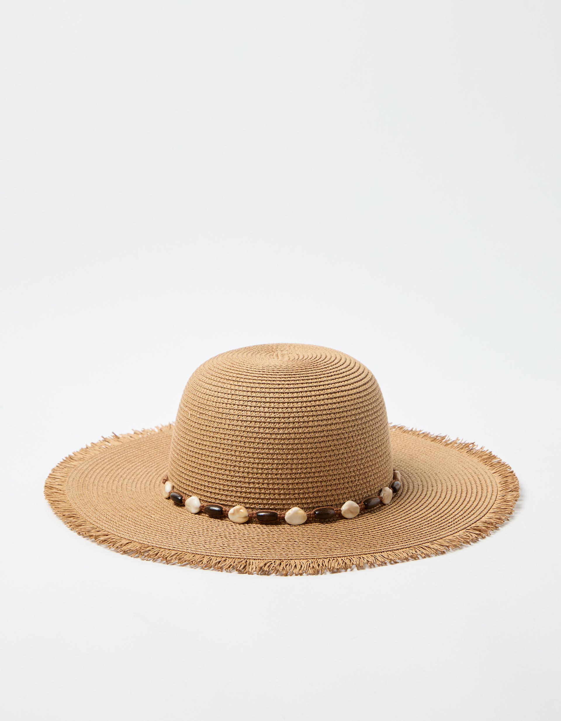 Chapéu Conchas, Mulher, Bege