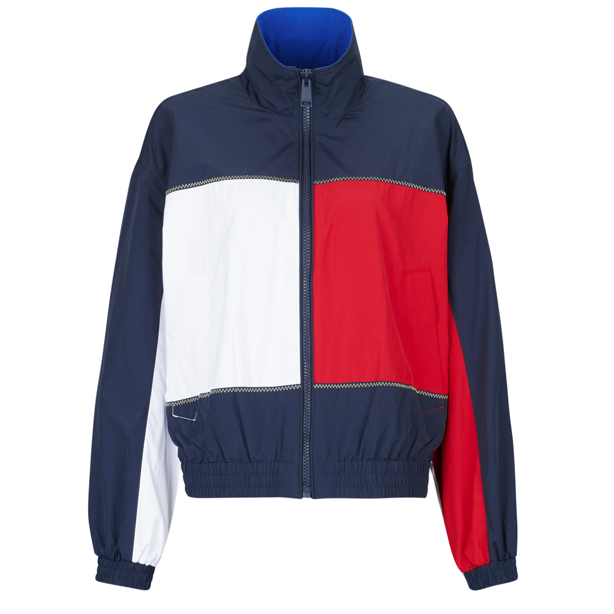 Tommy Jeans - TJW FLAG HIGH NECK JACKET - Blue