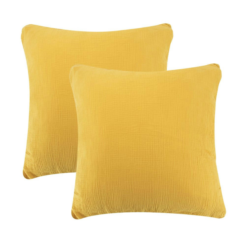 LILA CURRY - Housse de couette double gaze de coton bio 63x63 2 taies