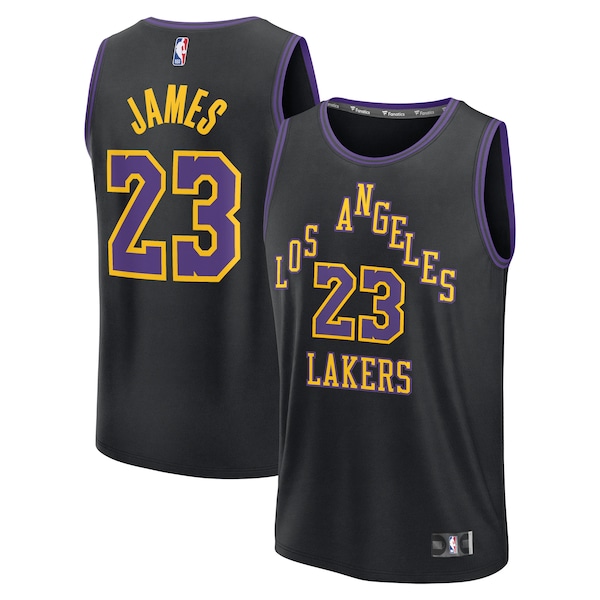 LeBron James Los Angeles Lakers  2025/26 City Edition Fast Break Jersey - Black