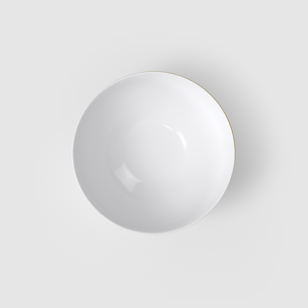 Chateau Septfontaines Appetizer/ Dessert Bowl - White, 13.6 oz, Premium Bone Porcelain