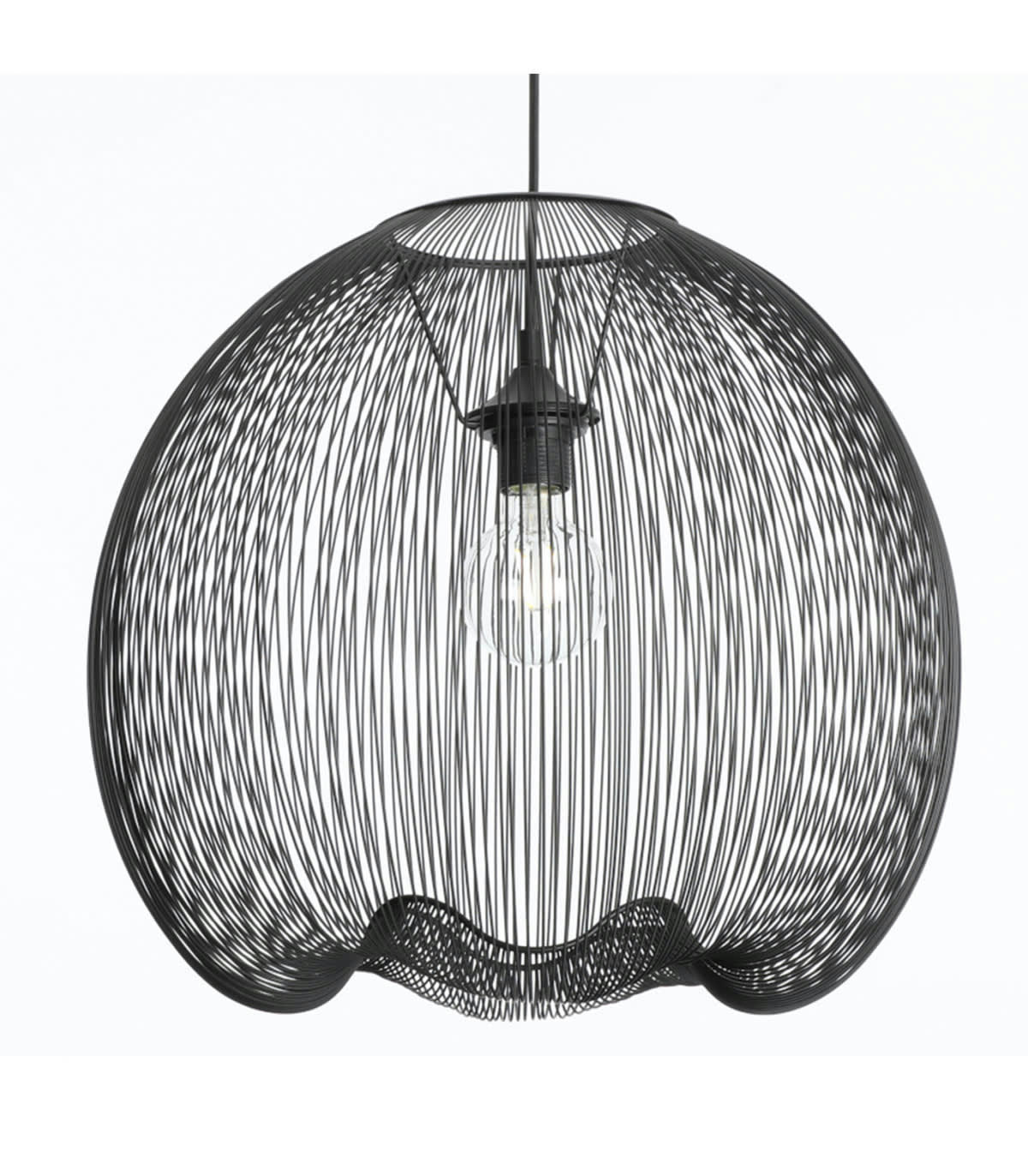 CAGE - Suspension en métal noir d. 45 cm