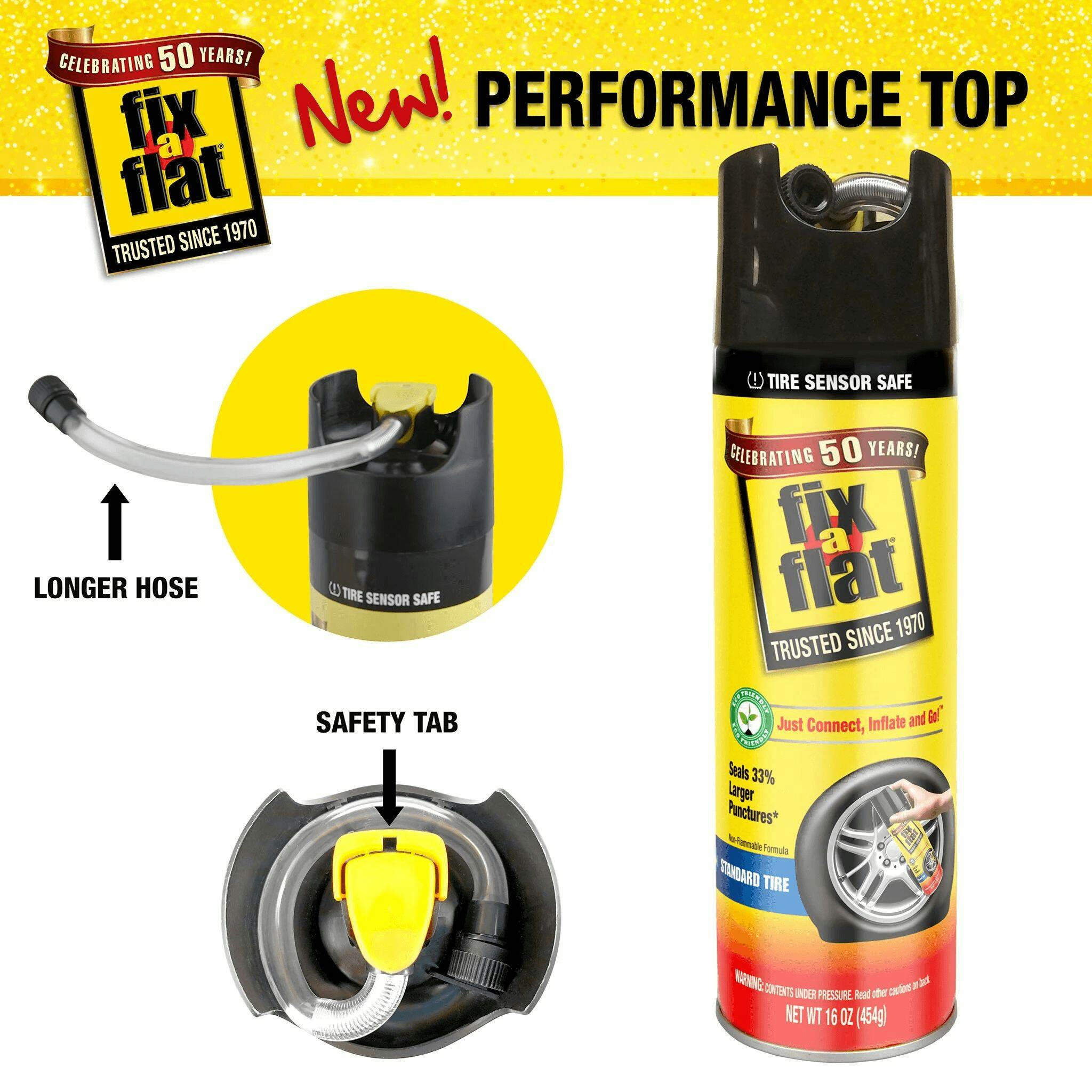 Fix-A-Flat® Large Tire Repair Tire Sealant / Tire Inflator, 567-g