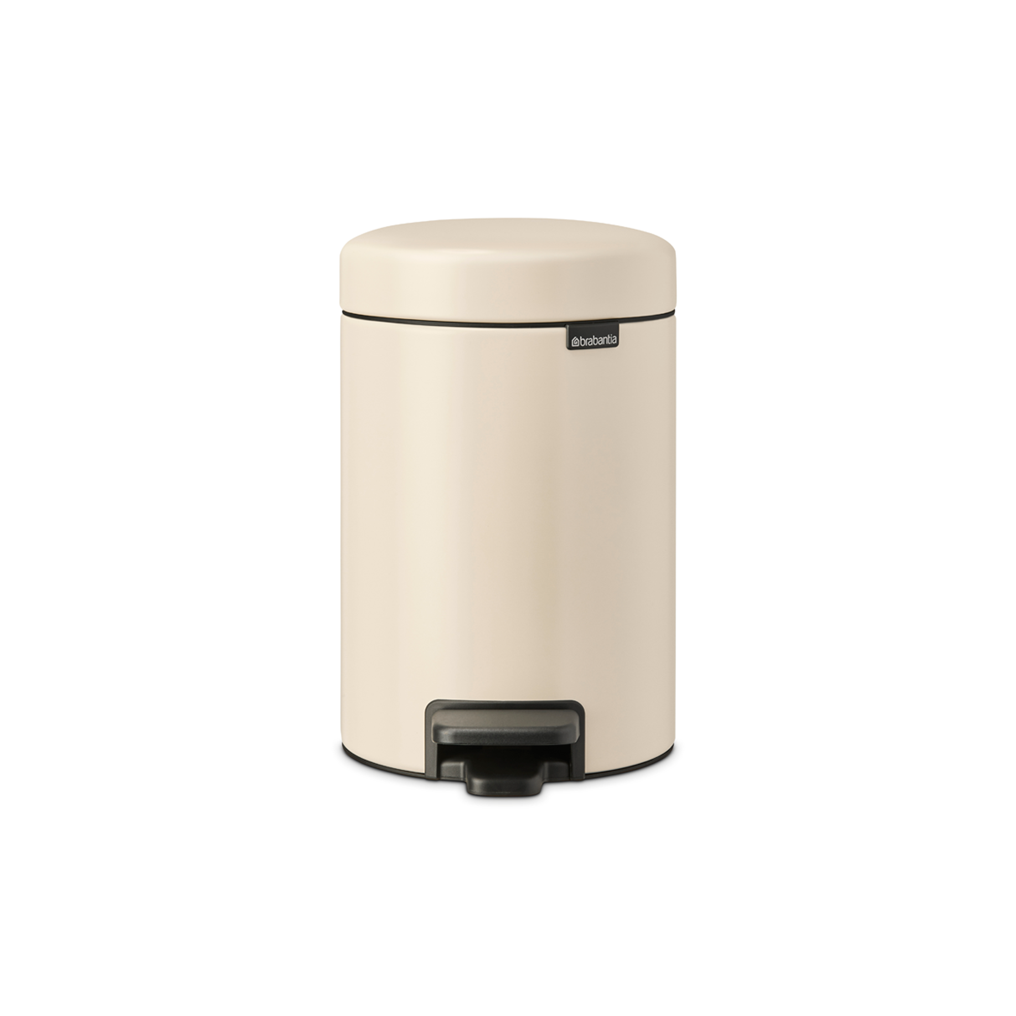 Brabantia NewIcon Pedaalemmer, 3 liter, kunststof binnenemmer - Soft Beige
