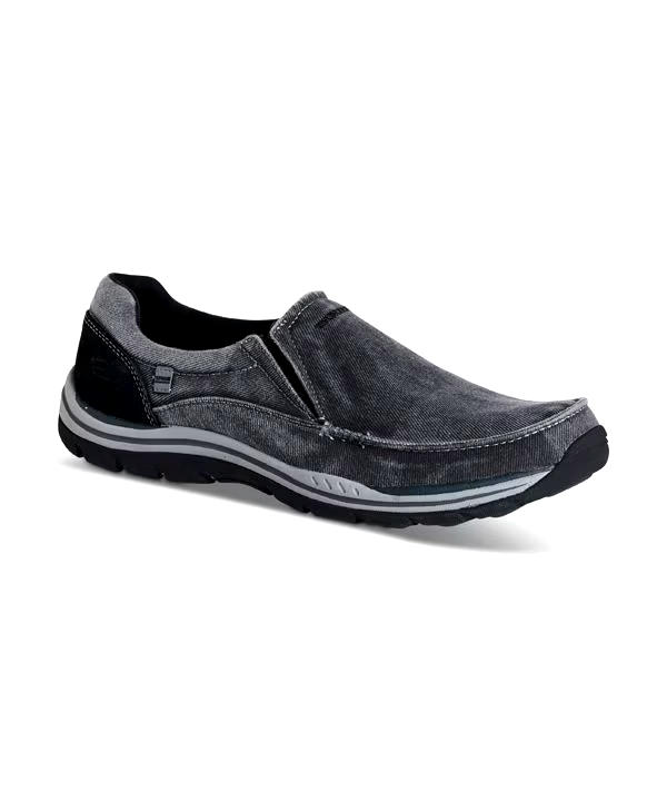 Skechers Men's Expected Avillo Relaxed Fit Slip On Shoes - Black