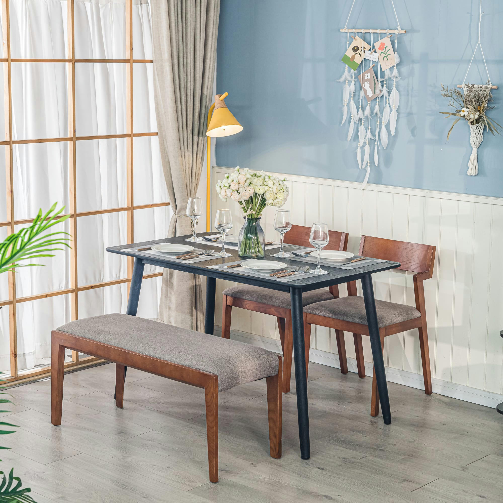 - Table a manger 4 personnes en pin massif L120