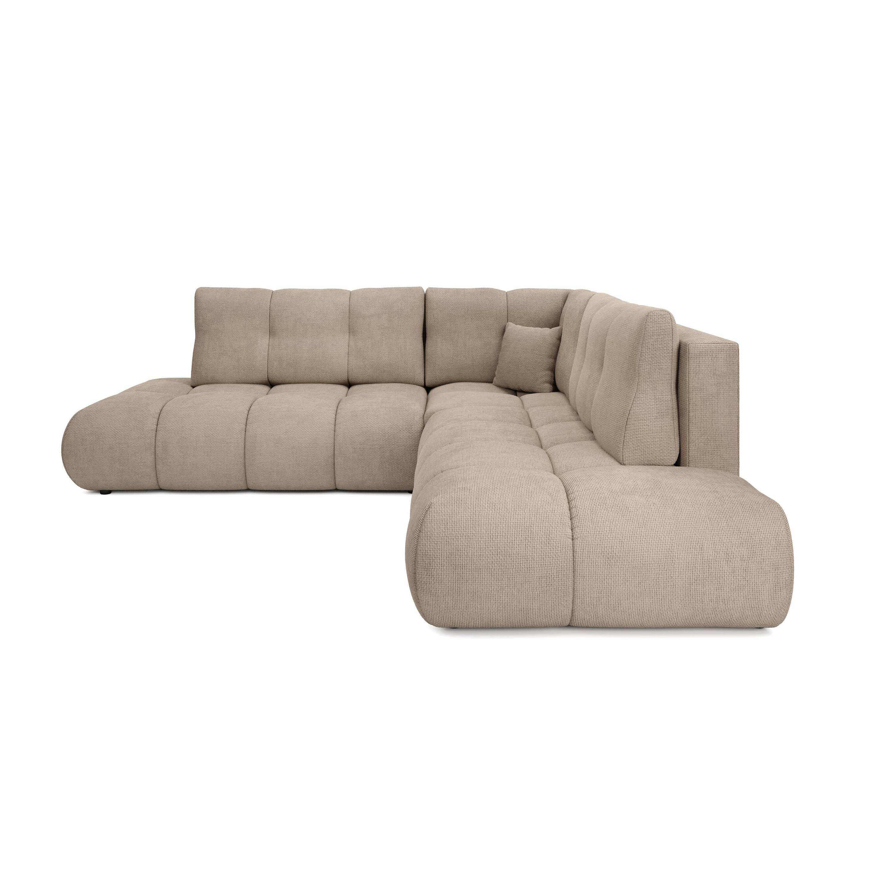 by fonQ Charme Hoekbank Links/Rechts met Slaapfunctie - Chenille - Don