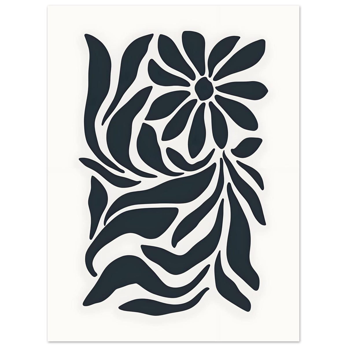 Artfulprints Poster Matisse – Inner bloom  - 30x40 cm - Zwart / Wit