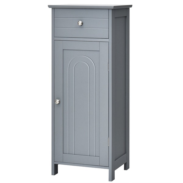Costway Bathroom Floor Cabinet Storage Organizer Free-Standing w/