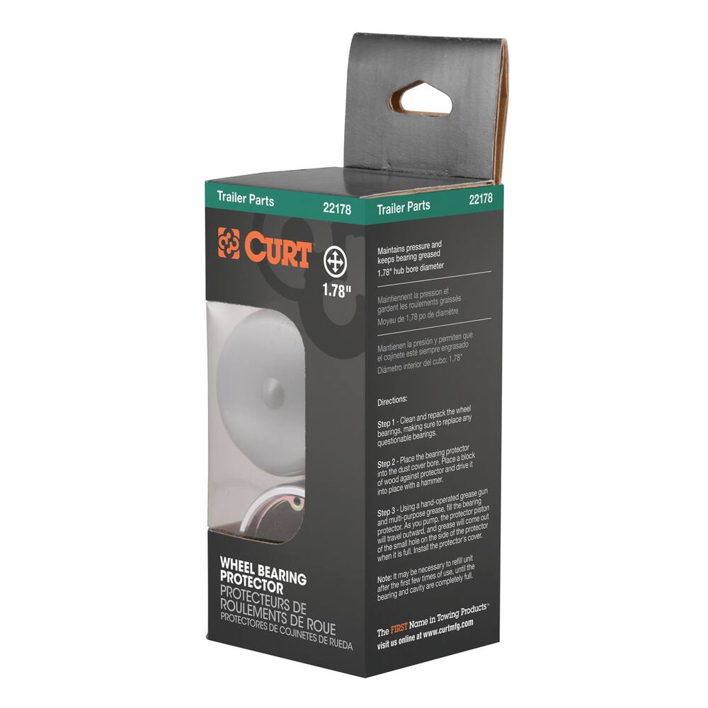 CURT Bearing Protectors & Covers, 1.78-in, 2-pk