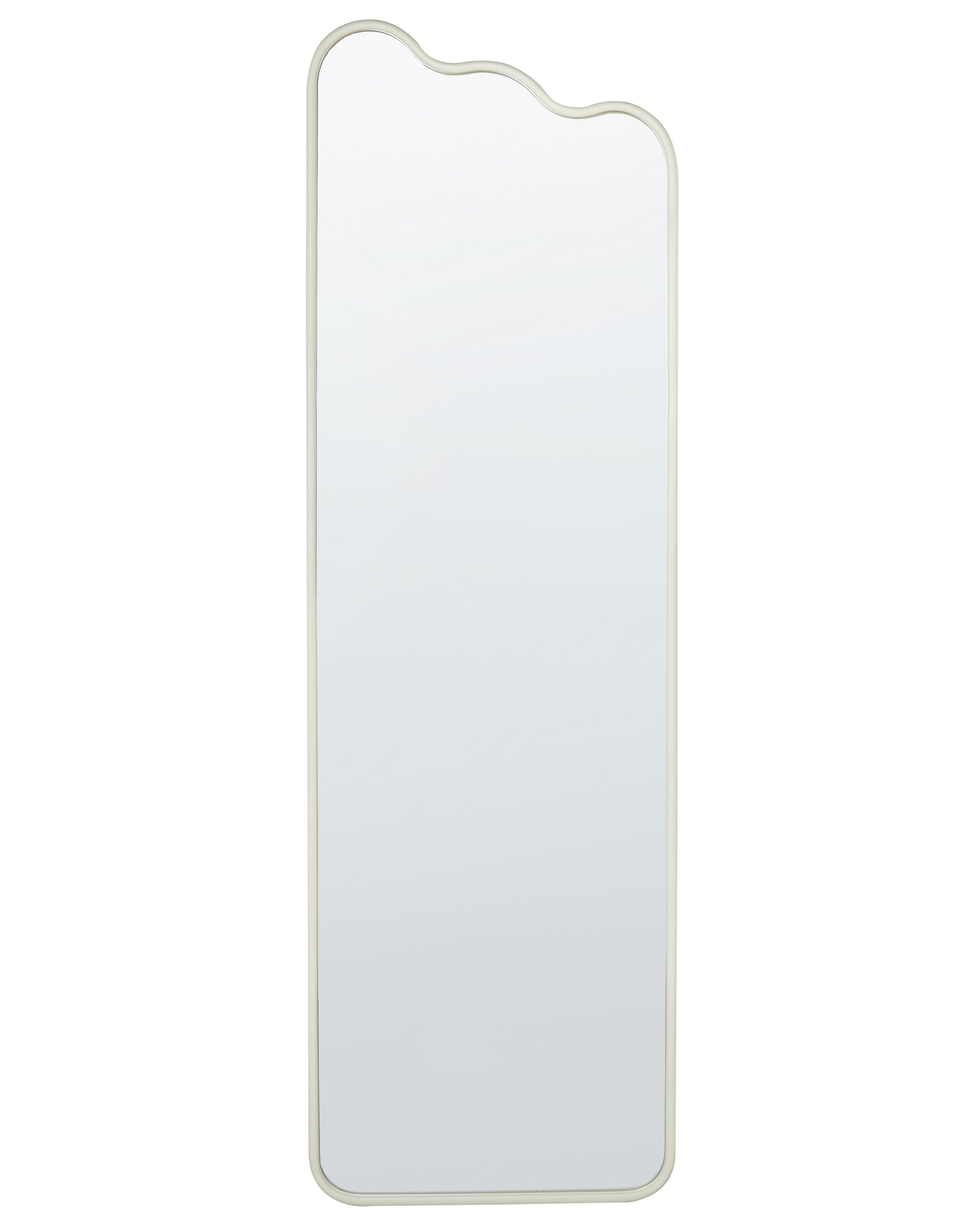 Lustro ścienne metalowe 45x145 cm białe