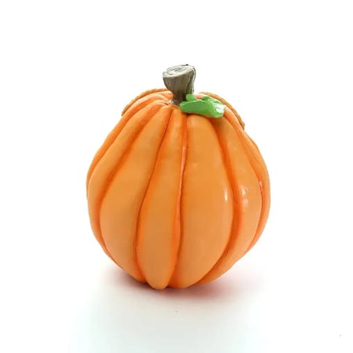 NNETM Ghoulishly Glamorous Pumpkin Resin Art