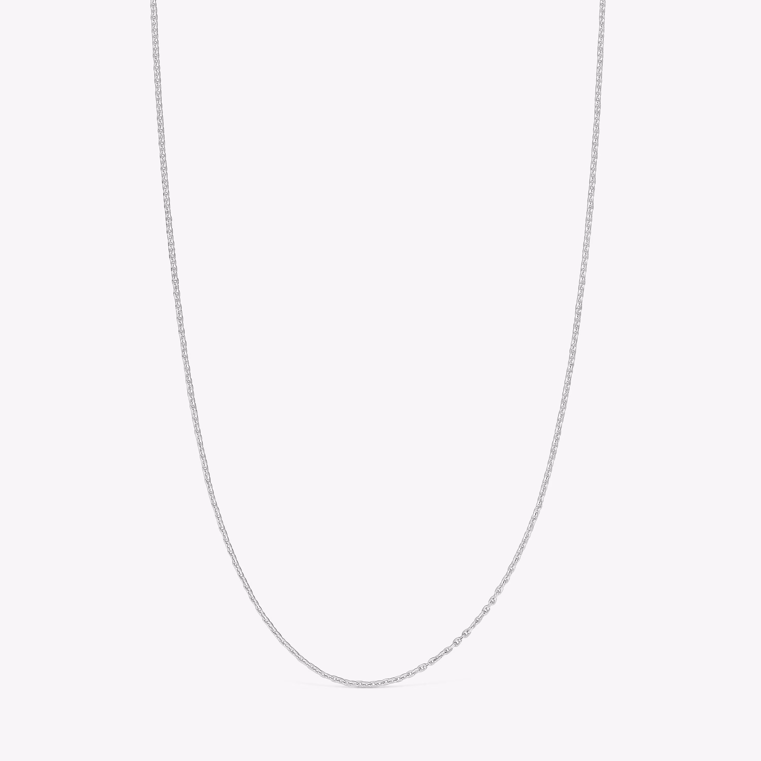 Gargantilla de oro blanco 50 cm Basics