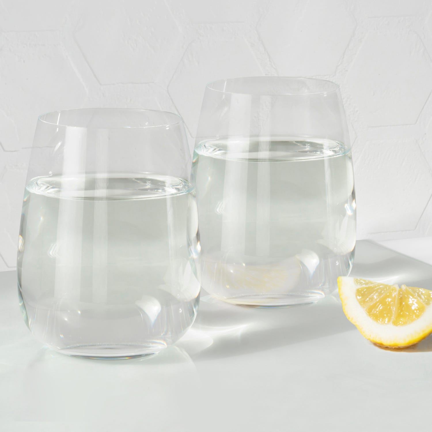 Set 6 bicchieri acqua Io Vino in vetro cristallo