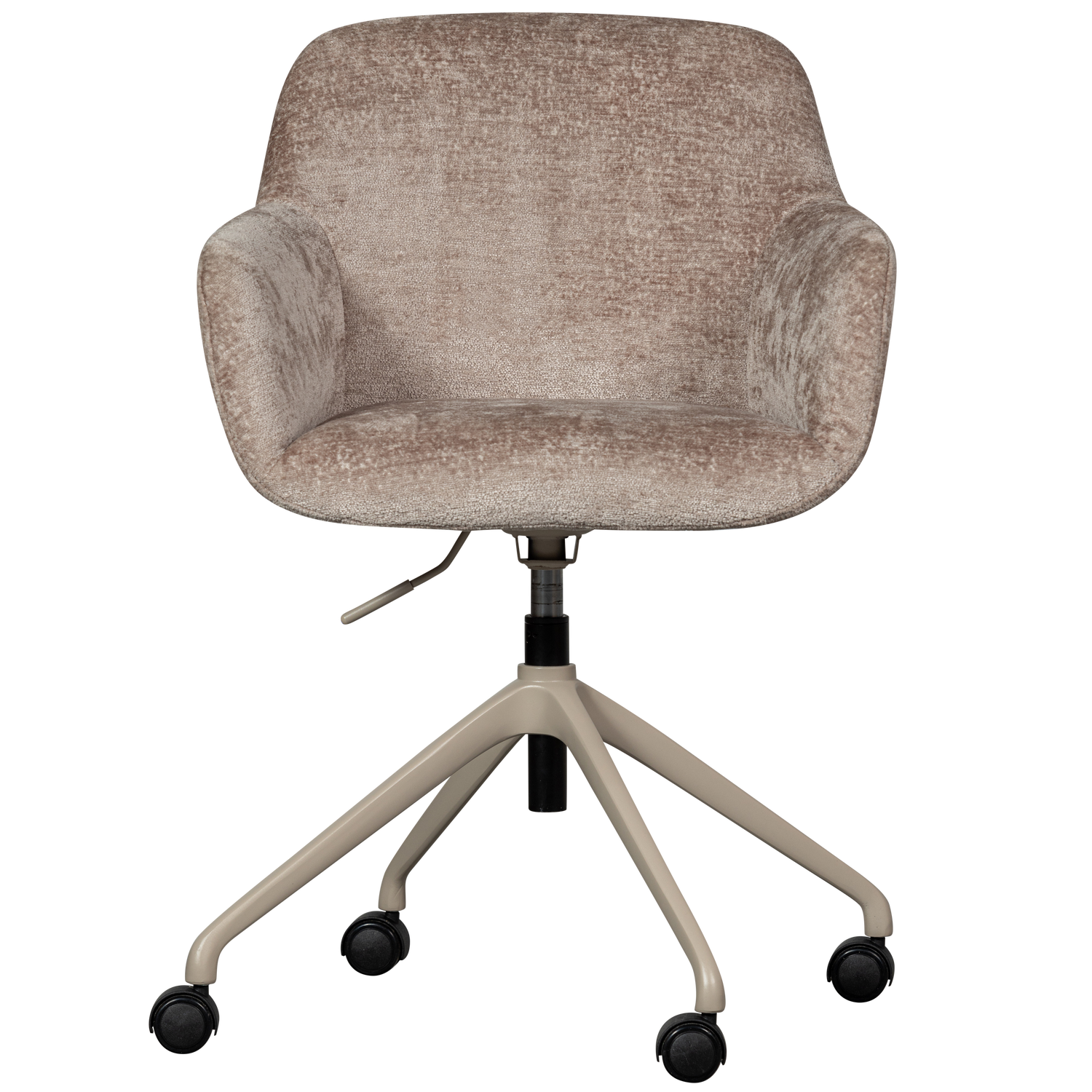 WOOOD bureaustoel Morros - Polyester - Taupe - 88x57x60