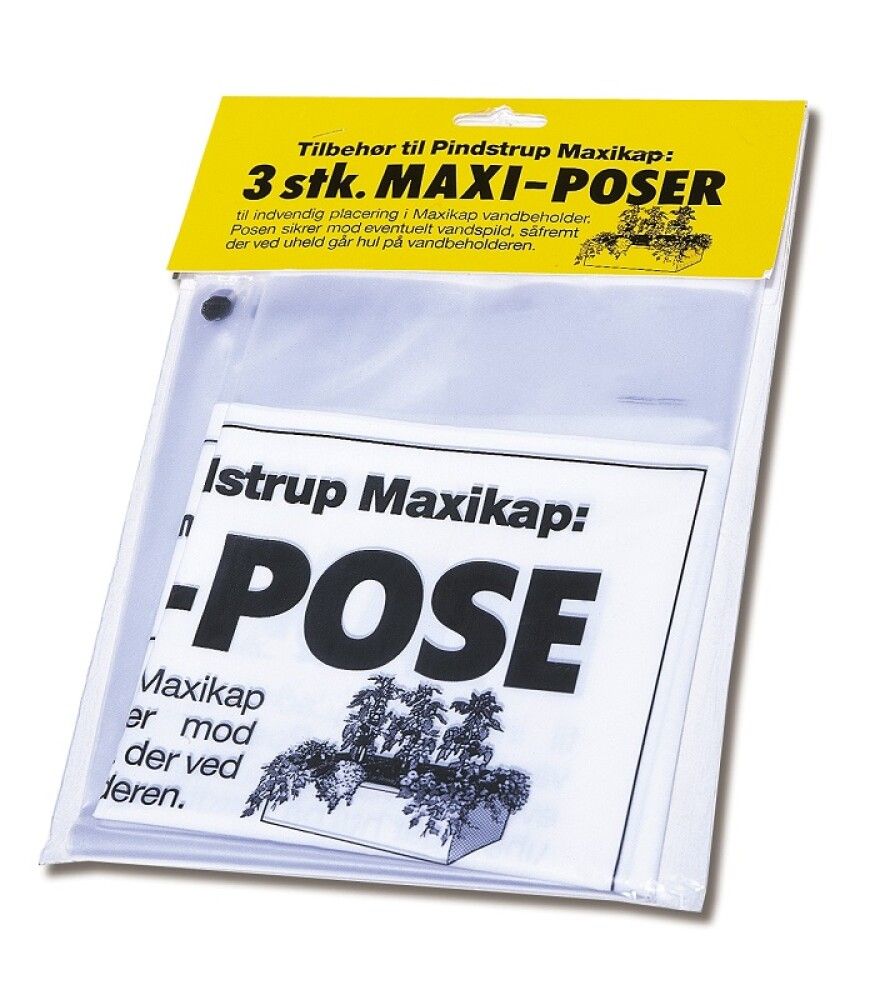 POSE TIL MAXIKAP PINDSTRUP SELVVANNINGSKASSE 3 STK.