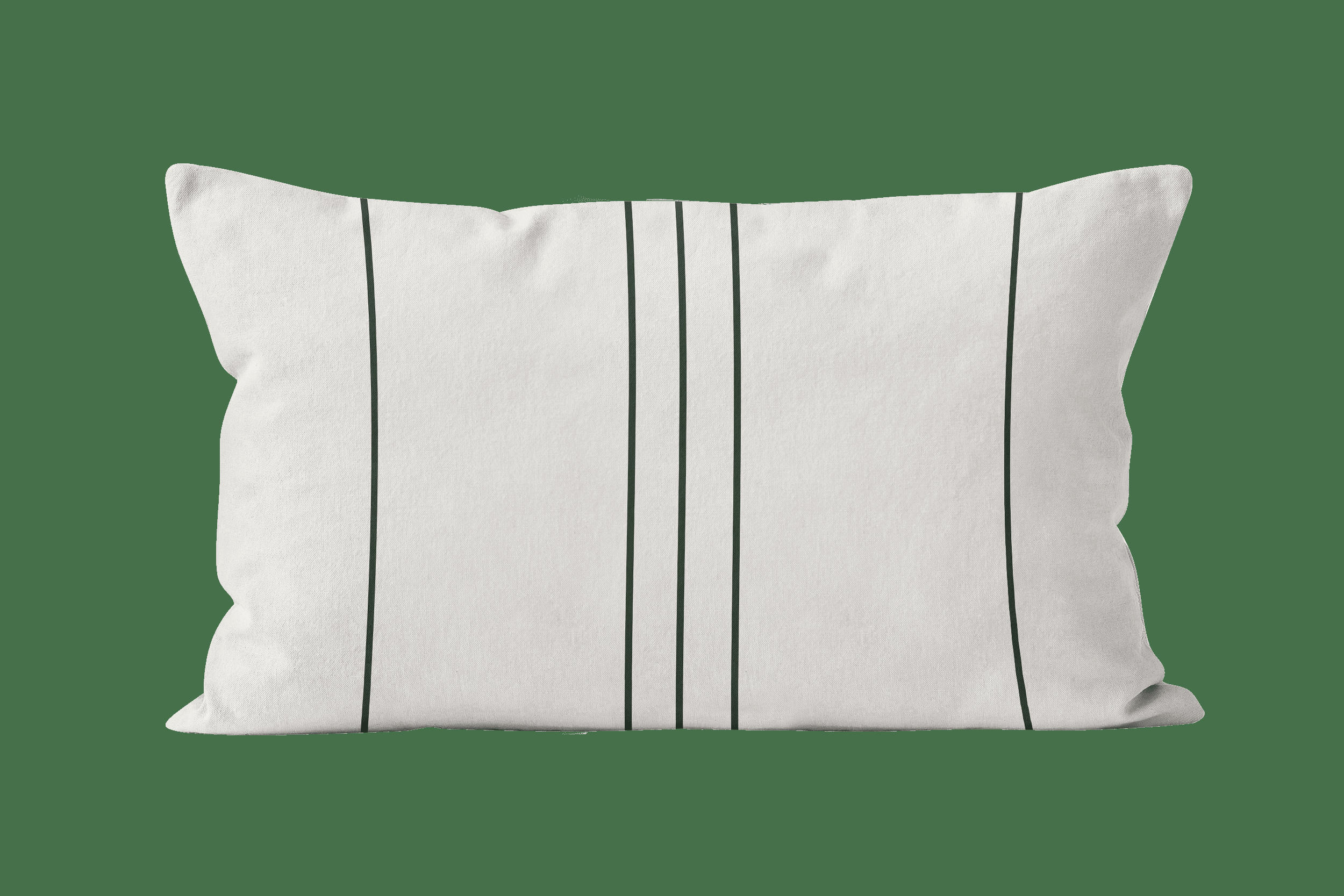 - Coussin motif en velours blanc 40x67cm