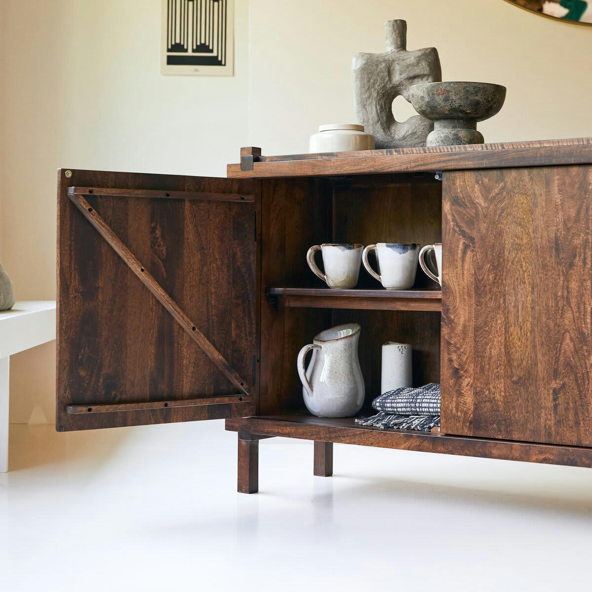 ARKO - Buffet en manguier massif 120 cm