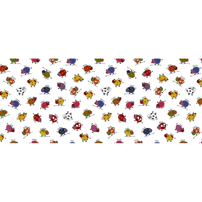 Toile cirée sur support non tissé Animaux 140 cm au mètre HOBBYTEX
