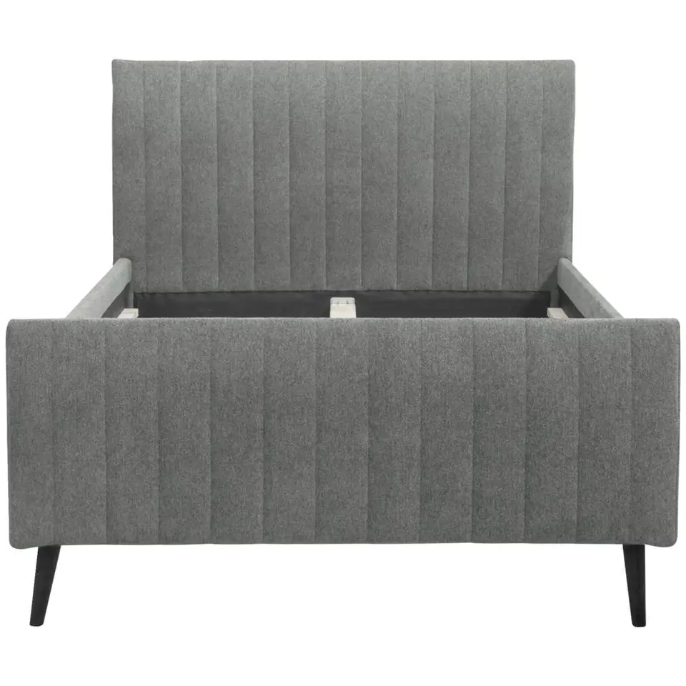 Bed Lieke - grijs/groen - 120x200 cm