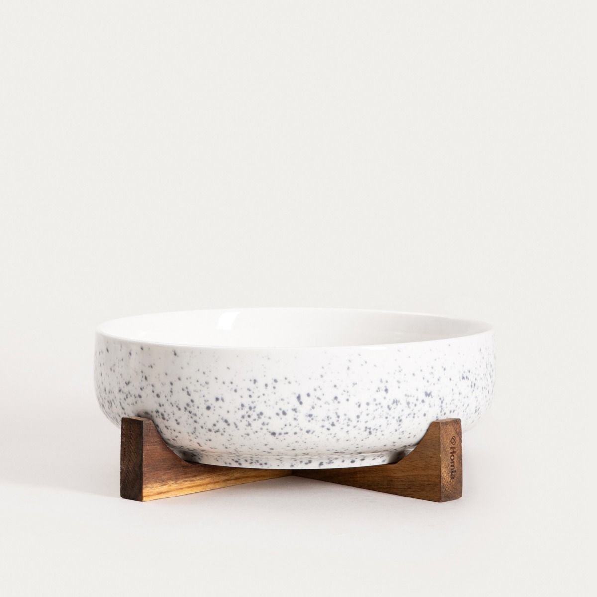 Misa CAVIANO do serwowania nakrapiana na podstawce 25,5x9,5 cm